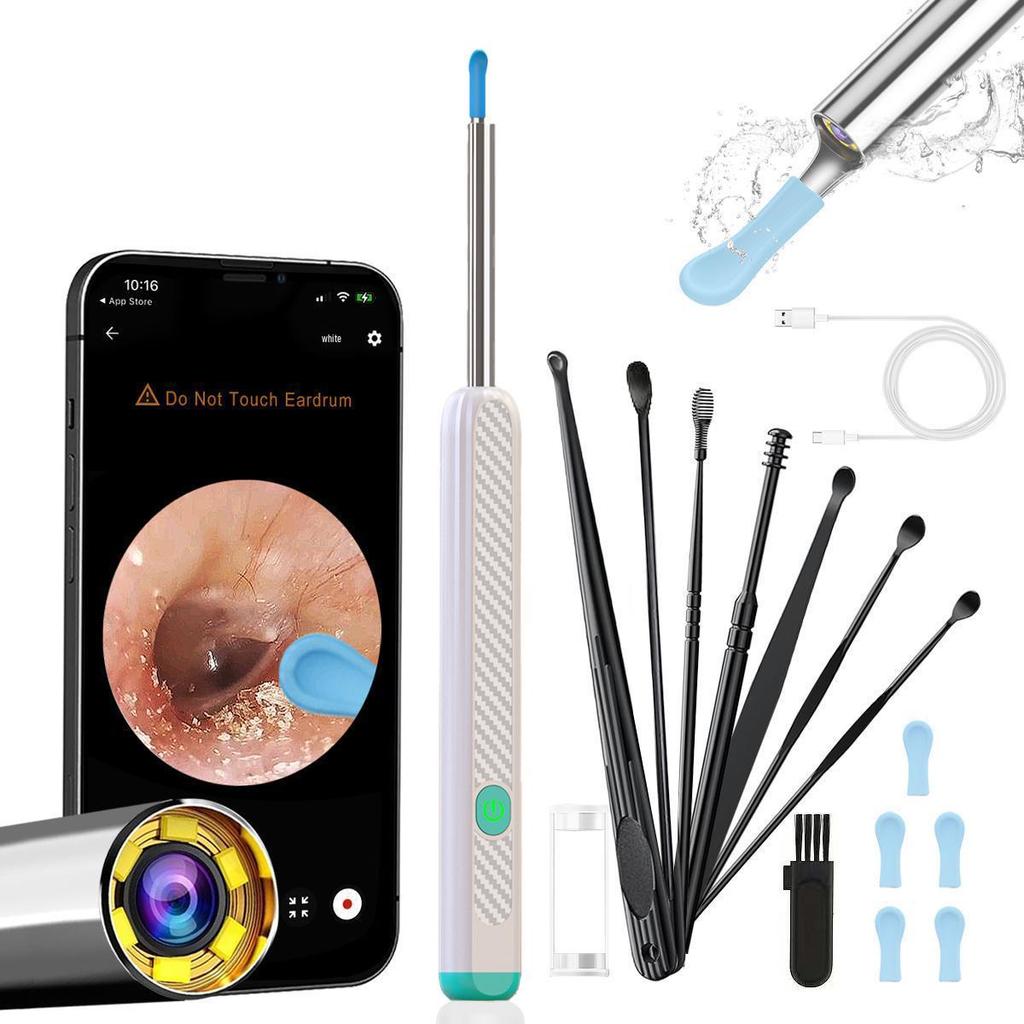 Беспроводной интеллектуальный визуальный эндоскоп для ушного зондирования со светодиодной подсветкой