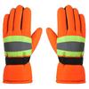 Touchscreen Sanitation Worker Gloves Reflective Five-Finger Gloves  Commuting