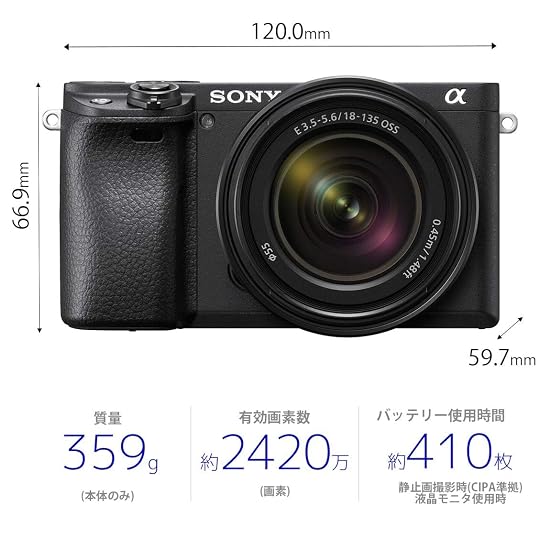 Sony APS-C Mirrorless Interchangeable Lens Camera 6400 High-Magnification Zoom Lens Kit (Included L