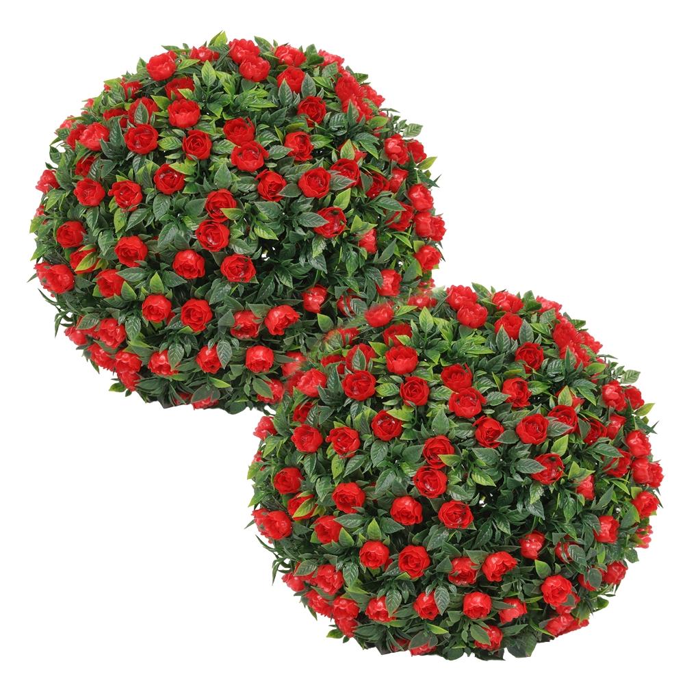 Artificial Flower Arrangement Topiary Balls Artificial Plant Balls High-Quality Synthetic Materials Indoor Outdoor Use
