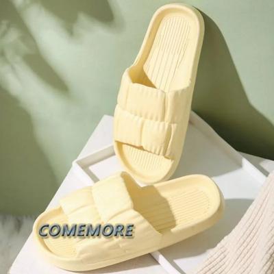 Женские тапочки Cloud на мягкой подошве, летние пляжные тапочки на толстой платформе, сандалии, корейский стиль, тапочки Eva для дома, шлепанцы для женщин