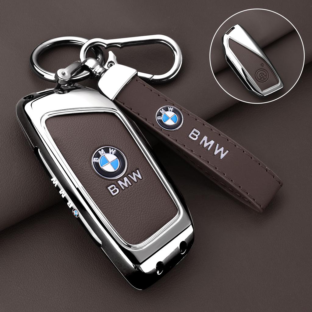 FA7Zinc Alloy Car Remote Key Case Cover Protector Shell for BMW X1 U11 X7 X5 G05 LCI I7 IX XM Series 7 740Li U06 G81 M3 Accessory