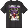 Групповая черная футболка Neon Genesis Evangelion