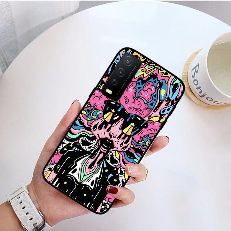 Красочный психоделический триповый арт-чехол для телефона VIVO Y31 Y21 Y70 Y21S Y20 Y72 1907 Y12 Y11S Y53S Y33S Y55 Y76 Y51 Y15S Y01