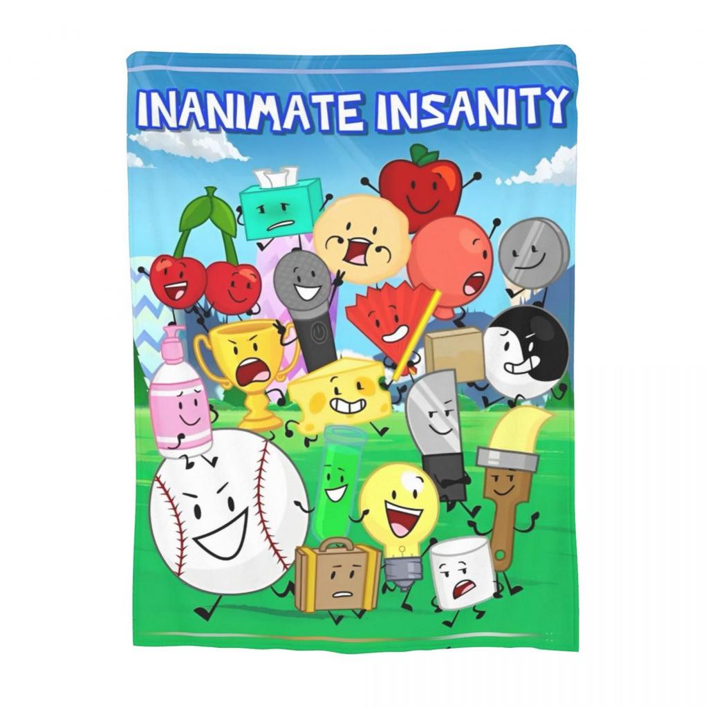 BFDI Аниме Плед для Дивана Battle for Dream Island Пушистый Мягкий Плюшевый Плед Разных Размеров для Всех Сезонов