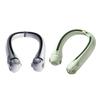 Mini Neck Fan Portable Bladeless USB Rechargeable Mute Sports Fans for Outdoor Ventilador Portatil Shaking Cooling Fan  White