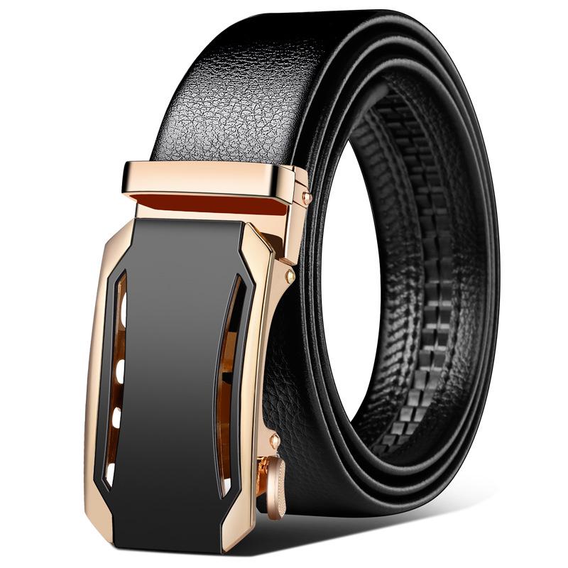Men's Automatic Buckle Leather Belt - Business Casual Waist Belt