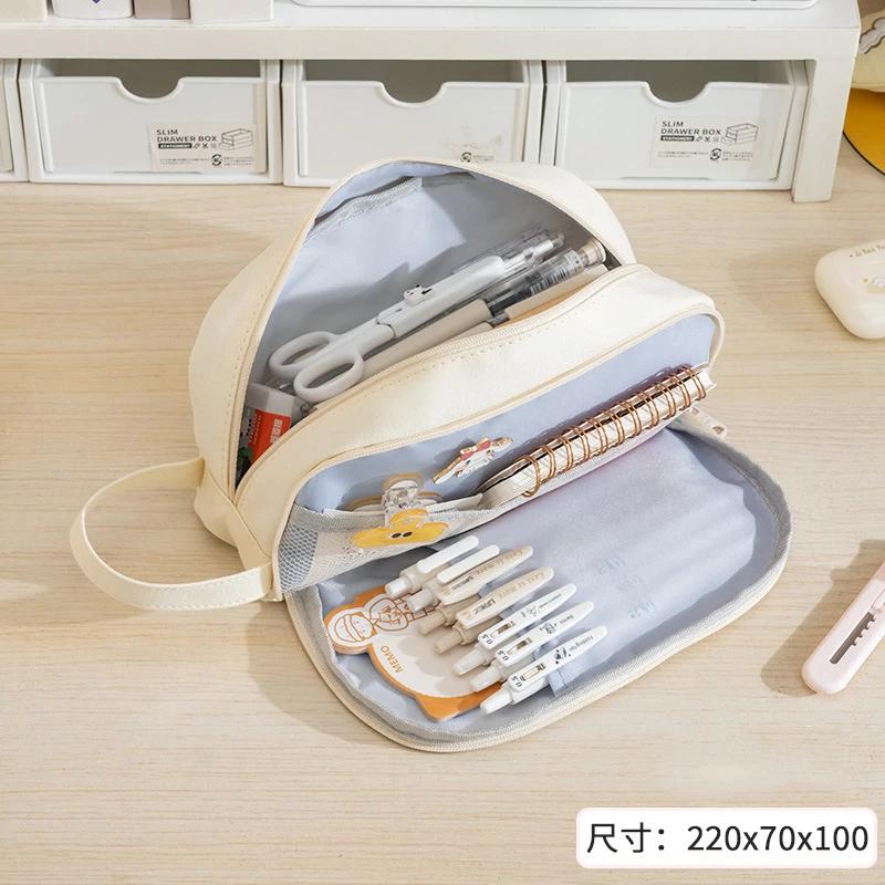 Пенал Корейские канцелярские принадлежности Пеналы Большие сумки для девочек Школьные пеналы Kawaii Dog Pencilcases Trousse Products