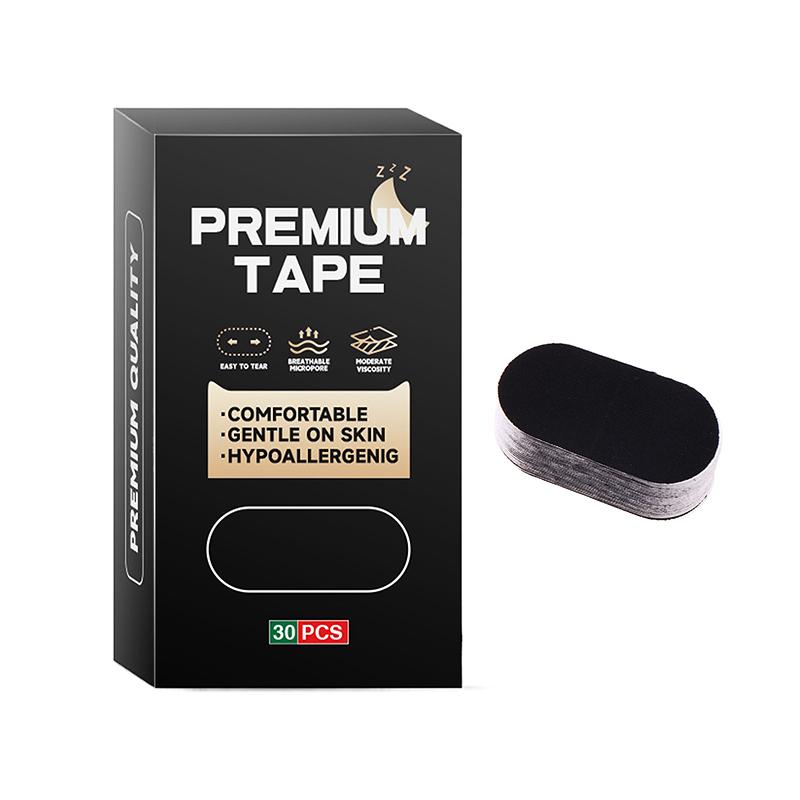 30 шт. наклеек против храпа в коробке Улучшение ротового дыхания Улучшитель качества сна Взрослый Снижение храпа Корректирующие пластыри для рта