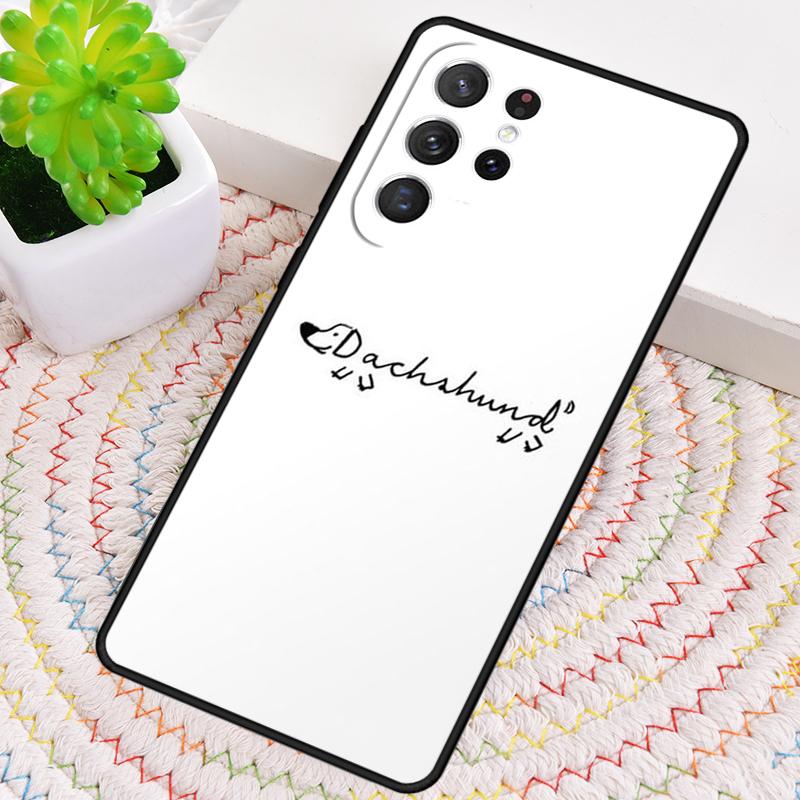 Чехол для телефона с рисунком таксы-сосиски для Samsung Galaxy note 10 pro S26 Ultra S23 S24 FE S25 S21 S22 PLUS ударопрочный