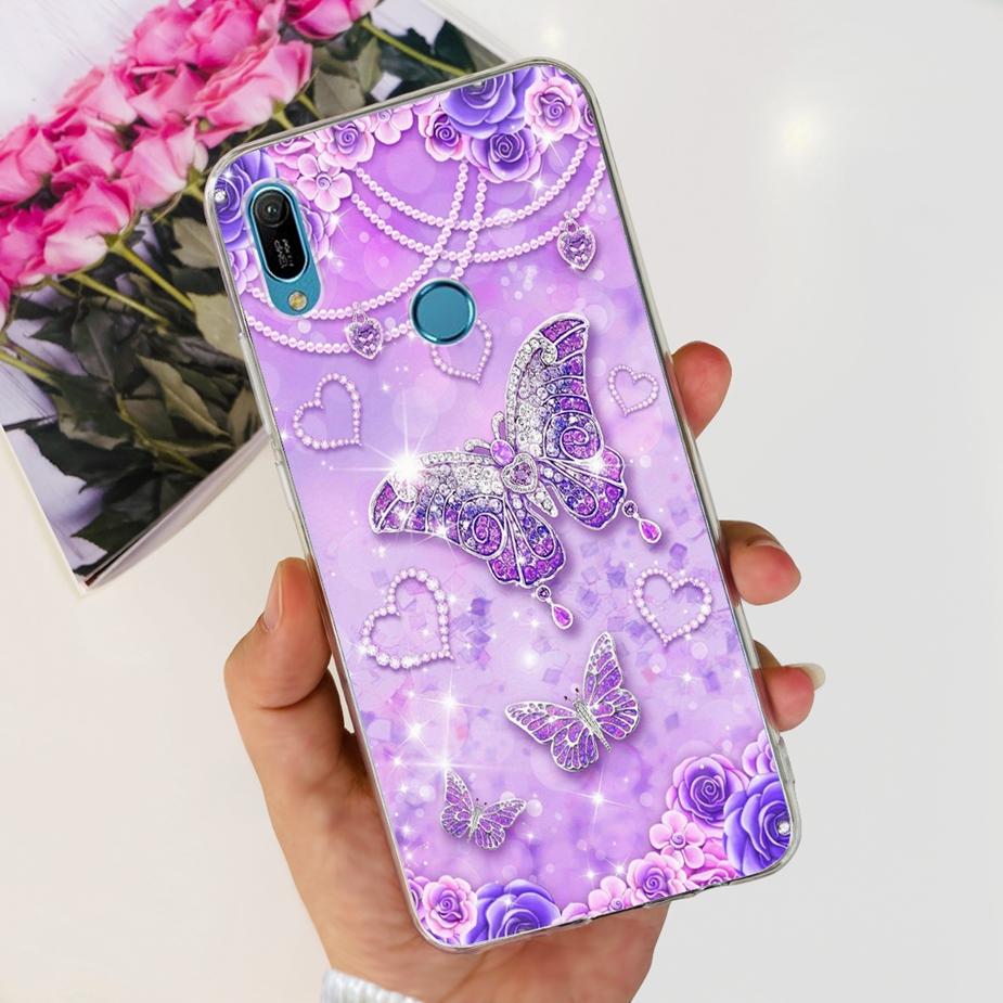 Чехол для Huawei Y6 2019 Y6 Prime 2019 Модный расписной чехол Прозрачный силиконовый чехол для телефона Для Huawei Y6s 2019 Y6 Pro 2019 Мягкий чехол
