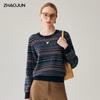 Женский кашемировый пуловер Zhaojun в стиле Fair Isle