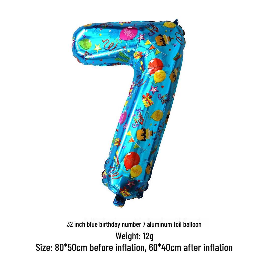 32-дюймовые воздушные шары с цифрами на день рождения для детских вечеринок и свадеб