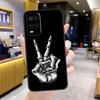 Чехол-скелет со средним пальцем для OPPO A53 A31 A5 A9 A96 A76 A16 A54 A74 A94 A52 A72 A92 A93 A15 A57 A77 A17