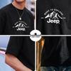 Jeep Мужская графическая футболка из чистого хлопка