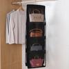 Bag Storage Bag Double-sided Transparent Visible 6/8 Pockets Great Load Bearing Handbag Purse Organizer Dust-Proof Wardrobe Closet Bag Hanging Holder