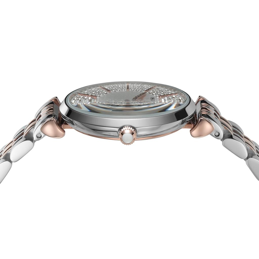 Emporio Armani NA AR11537 Silver Pink Gold Women's Watch, &