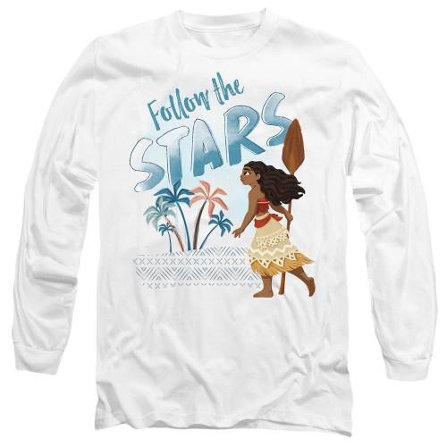 Moana Унисекс футболка для взрослых «Следуй за звездами»
