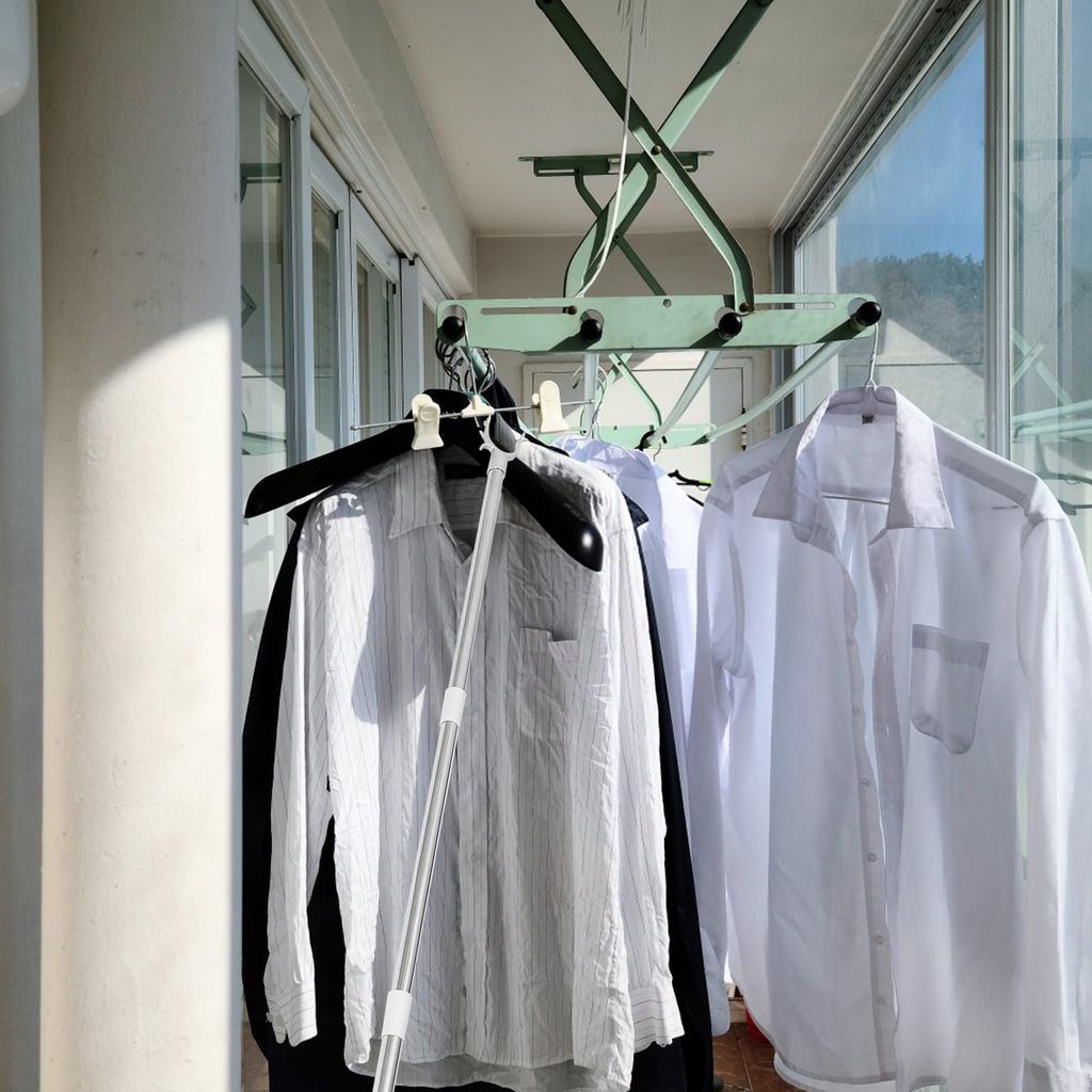 Stitching Clothes Rail Map Picking Rod Ceiling Thickened Plastic Household Professional Elderly Hook Pole for Drying