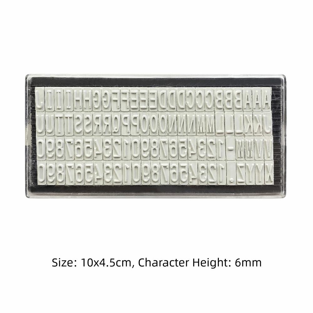 Automatic Ink Return DIY Stamp Kit Plastic Monogram Printing Stamp  for Accounting Work
