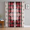 Рождественские буквы Снежинки Шторы для гостиной Спальня Домашнее украшение Окно Вуаль Тюль Шторы Шторы