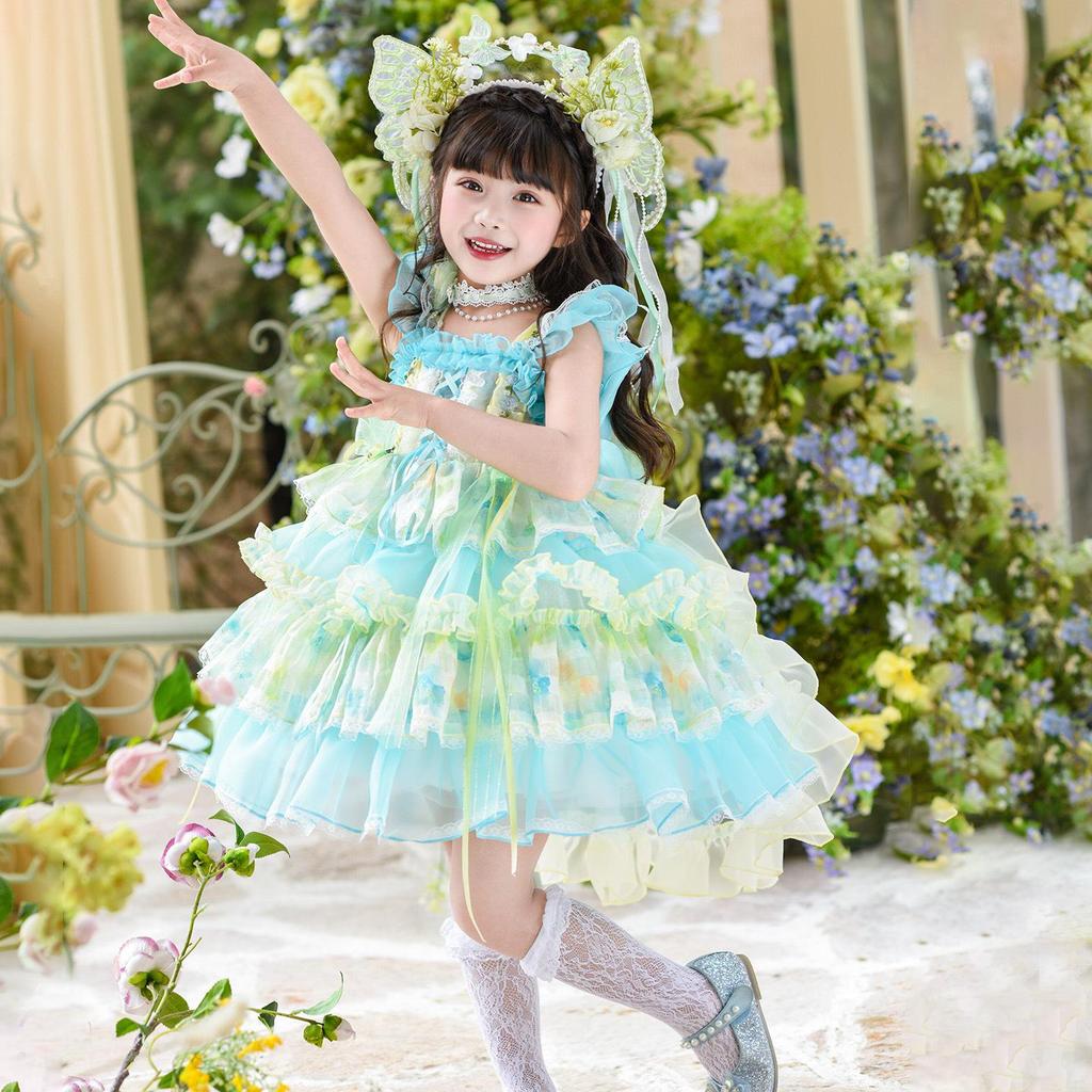 Girls' Summer Lolita Dress - Wizard of Oz Princess Birthday & Festival Gown