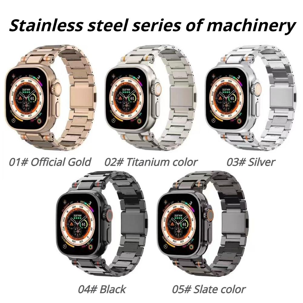 Ремешок из нержавеющей стали для Apple Watch Ultra 3/2/1 49 мм 46 мм 45 мм 44 мм 42 мм Металлический магнитный ремешок IWatch Series 11 10 9 8 7 6 SE 5