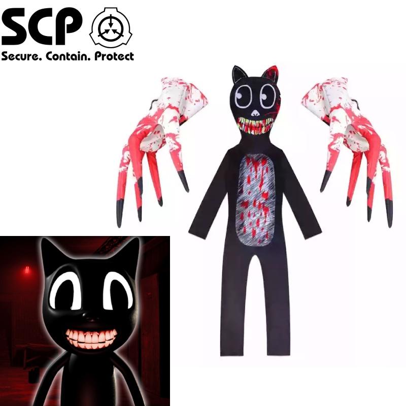 Sirenhead Cartoon Cat Onesie Costume For Kids Halloween Cosplay Outfit Terror Game-inspired