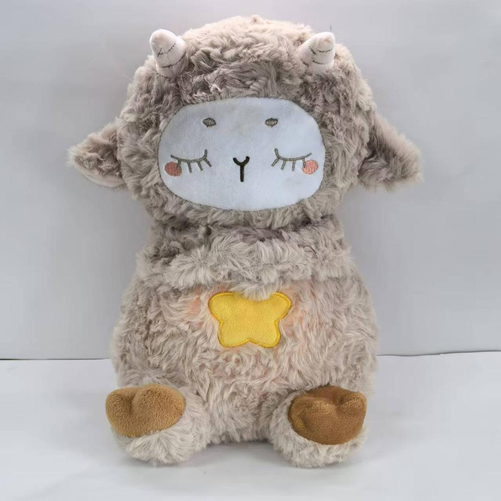 Оригинальная игрушка-овечка для сна, снимающая беспокойство о дыхании ребенка, сенсорная игрушка с возможностью обнимания, мягкая плюшевая игрушка