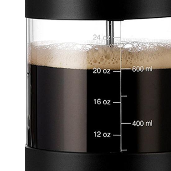 1000ml French Press Coffee Maker 34oz Heat-Resistant Borosilicate Glass No-Drip Spout