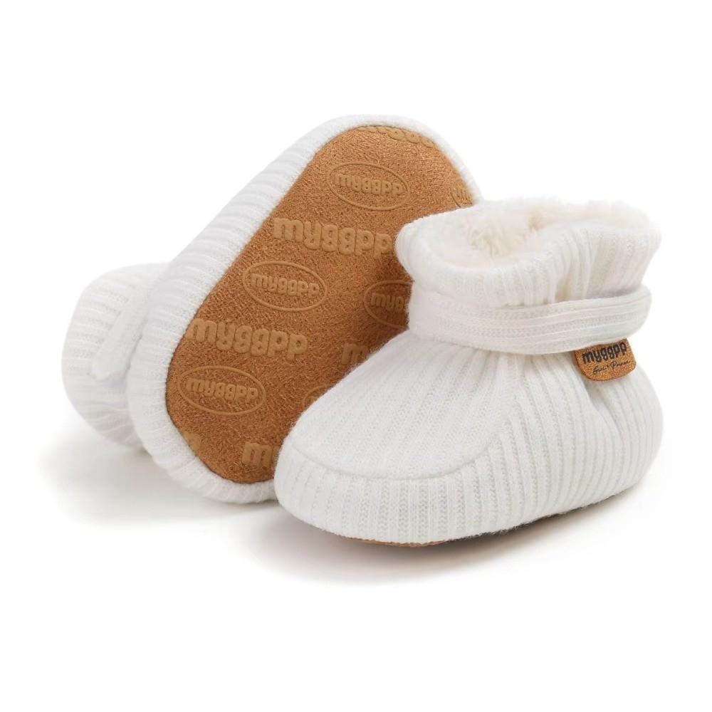 with Gripper Baby Winter Boots 0-18M Non Slip Boots Cute Cotton Shoes