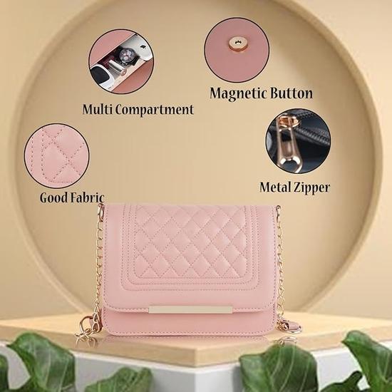 Повседневная сумка-слинг/ручная сумка PLANX из синтетической кожи для женщин и девочек.