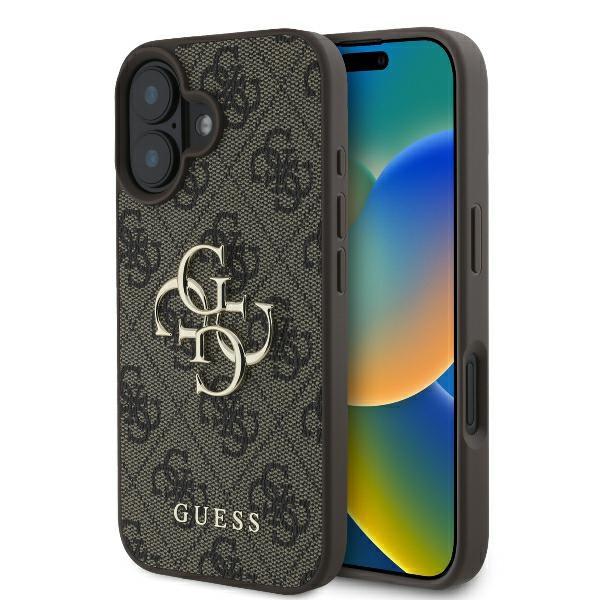 Etui Do Iphone 16 Guess Hardcase 4G Big Logo Brązowy