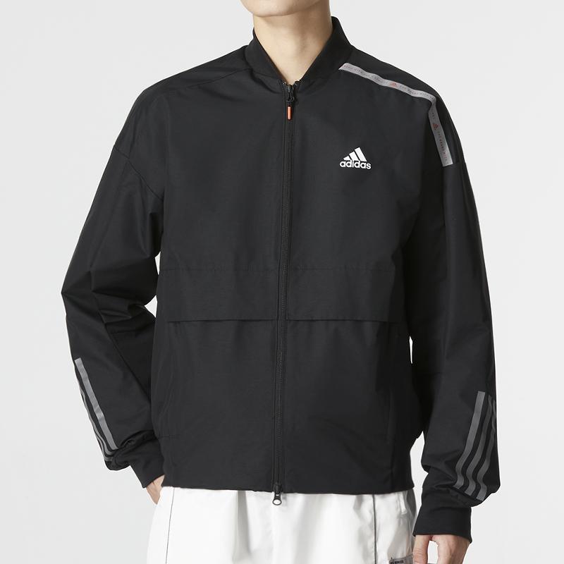 adidas Трикотажная спортивная куртка Essentials с 3 полосками, мужская верхняя одежда, черный HM5161