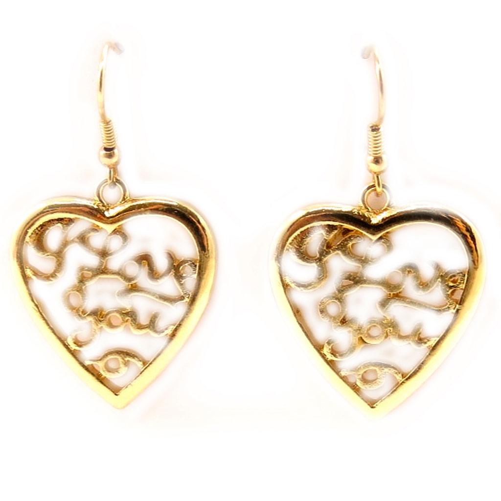 Les Trésors De Lily [L5214] - Золотые дизайнерские серьги «Любовь»