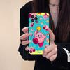 Аниме K-Kirby Милый чехол для телефона для iPhone 16 15 17 13 14 12 11 Pro Max Plus Черный корпус