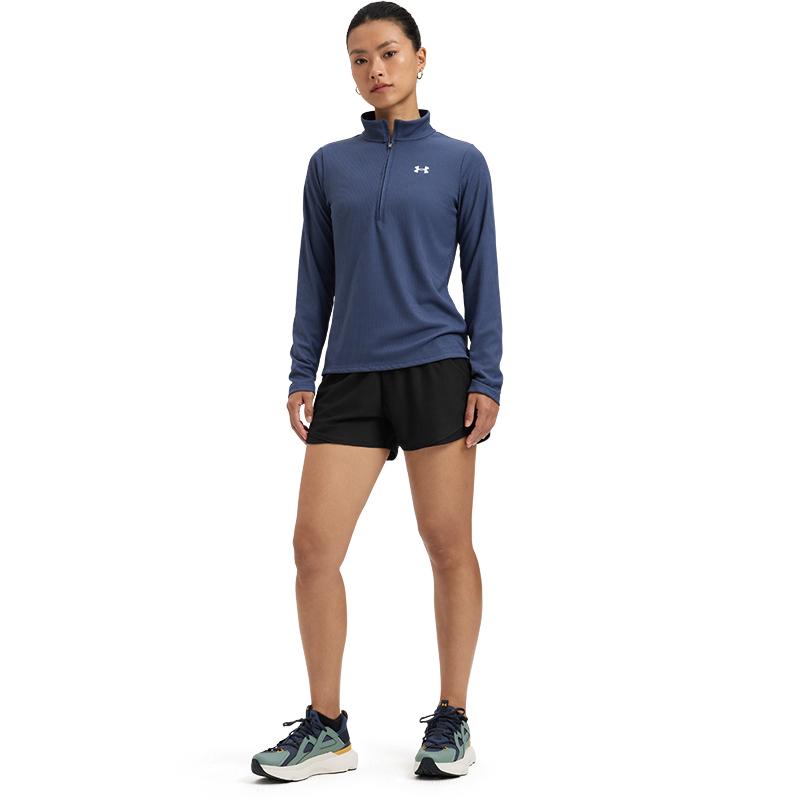Under Armour Легкие тренировочные шорты Tech Play Up Женские шорты Черный 1390379-001