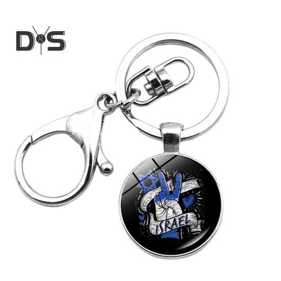 Креативный брелок с флагом Израиля, изысканное мастерство, антиокислительный, антикоррозийный брелок, подарок