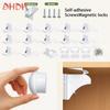 New Style Baby Safety Lock Magnetic Cabinet Locks Baby Proofing Drawer Cabinet Safety Accessories Self-adhesive or Screw Fixed