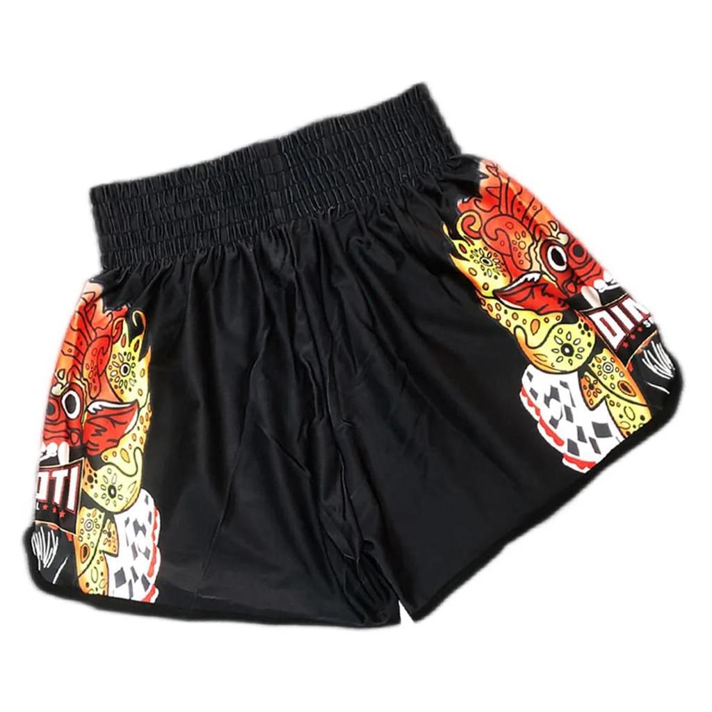 Шорты Barong Spirit Lion Leo Муай Тай Кикбоксинг Бокс ММА UFC Тренажерный зал Спорт Унисекс Мужские Женские Тренировочные Быстросохнущие Принт Эластичная Высокая Посадка