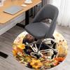 1pc Football helmet Flowers Round Chair mat office Area Rug - Non-Slip, Floor Mat for Office, Bedroom, Ideal home decor gift c0112053