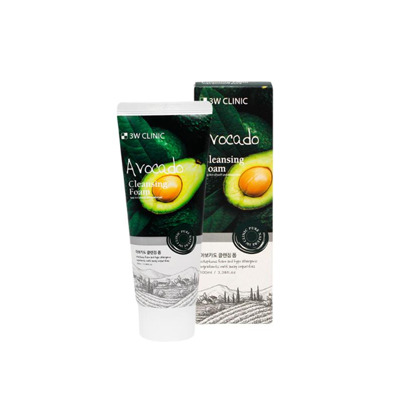 3w Clinic 5 видов очищающей пенки: Гиалуриновая кислота/Авокадо/Цитрон-С/Белый трюфель/Красный женьшень 100мл (20 вариантов)