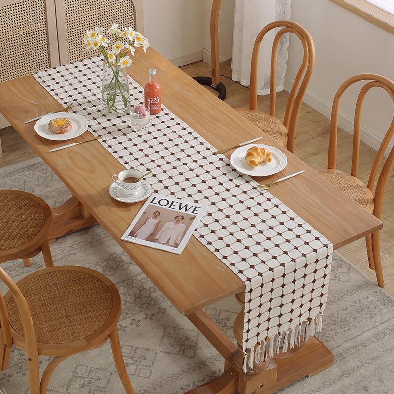 Современный Минималистичный Чехол для Кофейного Столика в Стиле Инс Тканевый Чехол для ТВ-Тумбы Длинная Прямоугольная Скатерть из Хлопка и Льна