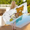 Популярное Милое Медвежонок R-rilakkuma Полотенце для Ванны Микрофибра Мягкое Впитывающее Воздухопроницаемое Для Девочки Детей Декоративное Мультяшное Полотенце
