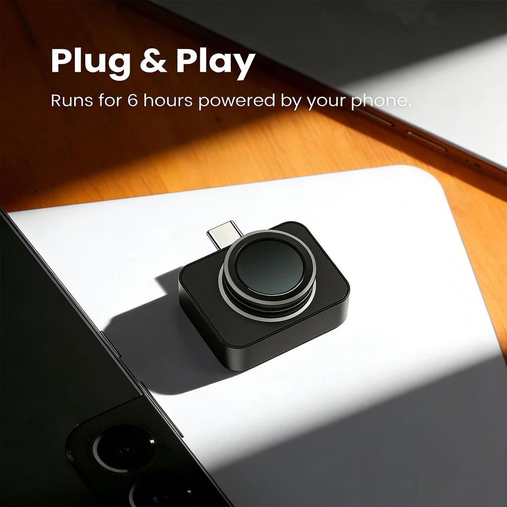 Thermal Camera, Compatible with USB-C Android Device, 512 x 384 Super Resolution, 256 x 192 IR Resolution Thermal Imager, -4°F~1022°F Temp Range -Grey