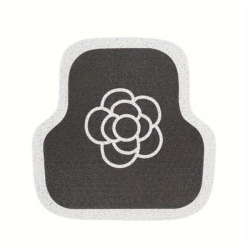 Автомобильный коврик для ног, шелкография, автомобильный грязезащитный нескользящий коврик для ног, популярный в сети, роскошный коврик для защиты автомобиля с камелией