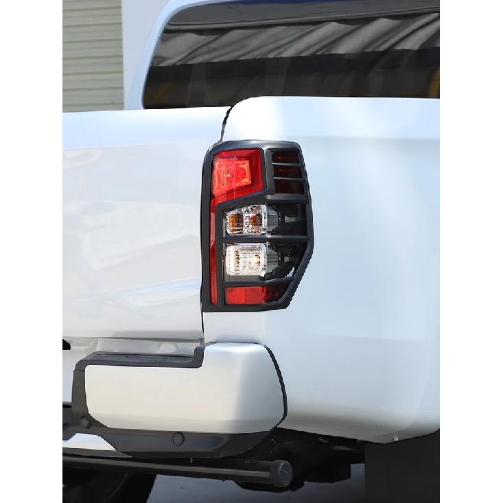 For Mitsubishi Triton L200 2019-2023 ABS Matt Black Car Rear Tail Light Decorative Frame Cover Car Accessories