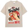 Vintage Japanese Style Hokkaido Wave Tshirt Unisex Unisex Harajuku Fashion High Quality T Shirts Oversized Cotton Summer Tee Shirt