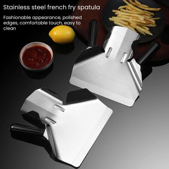 French Fries Shovel Stainless Steel Shovel Ergonomic Popcorn Packaging Handle Special Hamburger