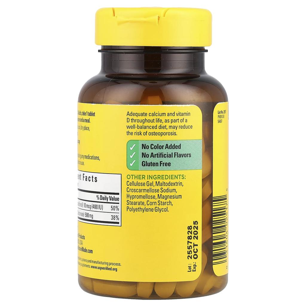 Содержит кальций и D3, 130 таблеток